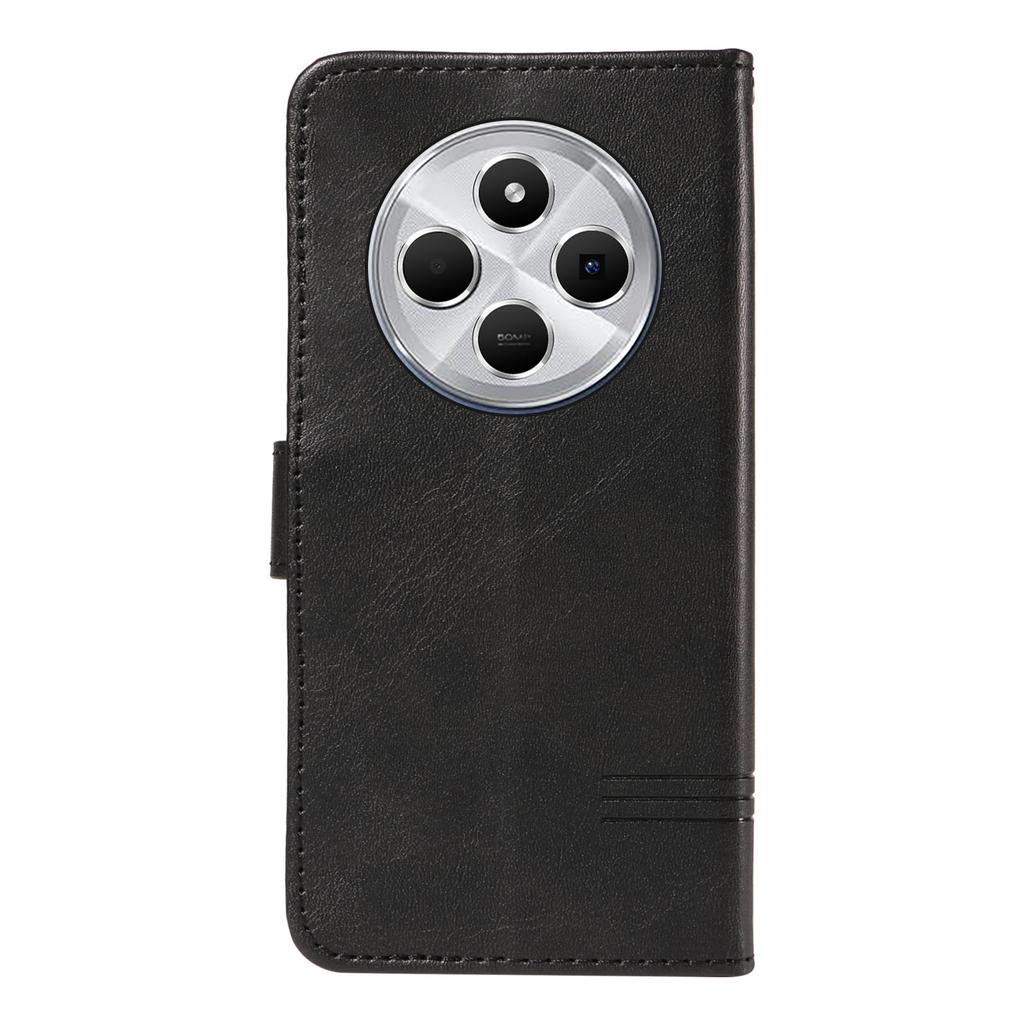 For Xiaomi Poco C75 4G/Redmi 14R 5G/14C 4G Case Flip Wallet T-Shape Lines Leather Phone Cover
