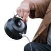 Camping Tea Kettle, 1 Litre Stainless Steel Camp Coffee Pot, Lightweight Camp Kettle, Camp Teapot for Outdoor Campfire