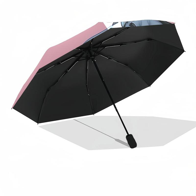 Winnie and Friends Themed Travel Umbrella-8 Ribs Automatic Opening and Closing, Portable Folding Design, Compact and Stylish Umbrella Suitab