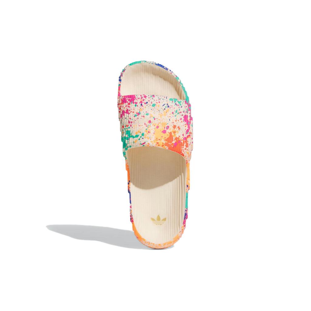 adidas Adilette 22 Slide Sand Strata Paint Splatter Unisex Sneakers Cream Semi-Solar-Yellow IF1439