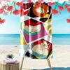 Eric Print Beach Towel, Large Soft Quick Dry Towel for Beach Camping Swimming