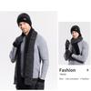 Winter Warm Knitted Hat and Scarf Set