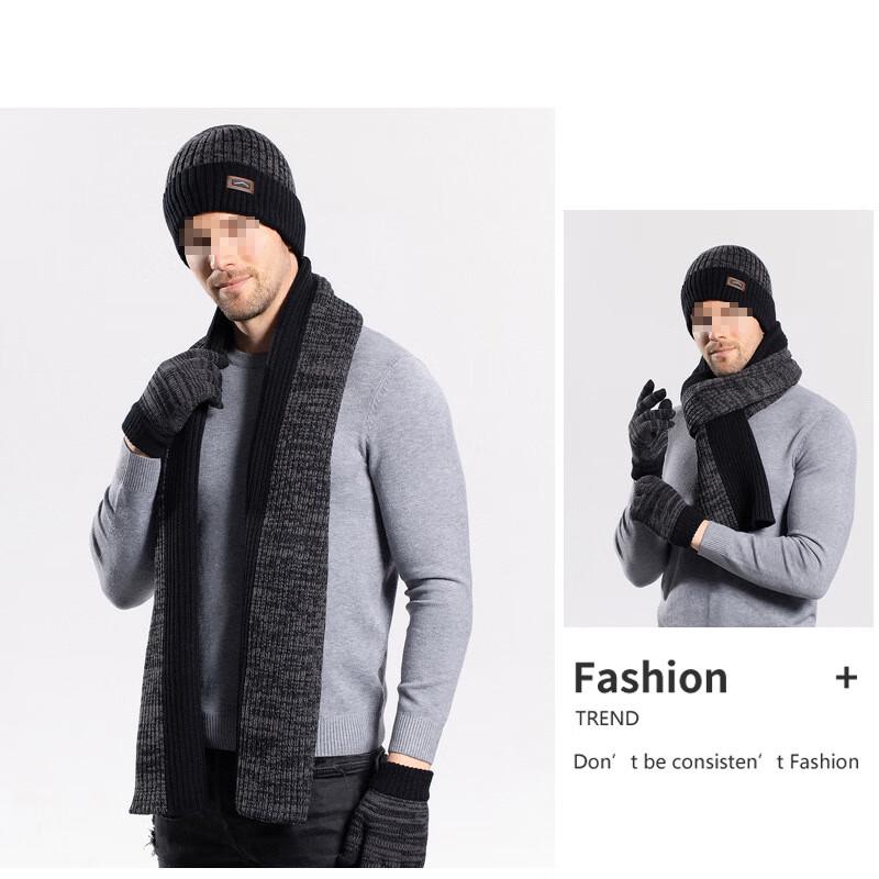 Winter Warm Knitted Hat and Scarf Set
