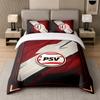 Ensemble de literie 3 pièces PSV Eindhoven FC Drap doux et deux taies d'oreiller Décor de chambre à coucher