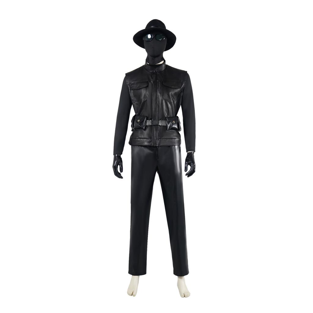 Men's Dark Cosplay Costume with Design for Halloween Stage Performance