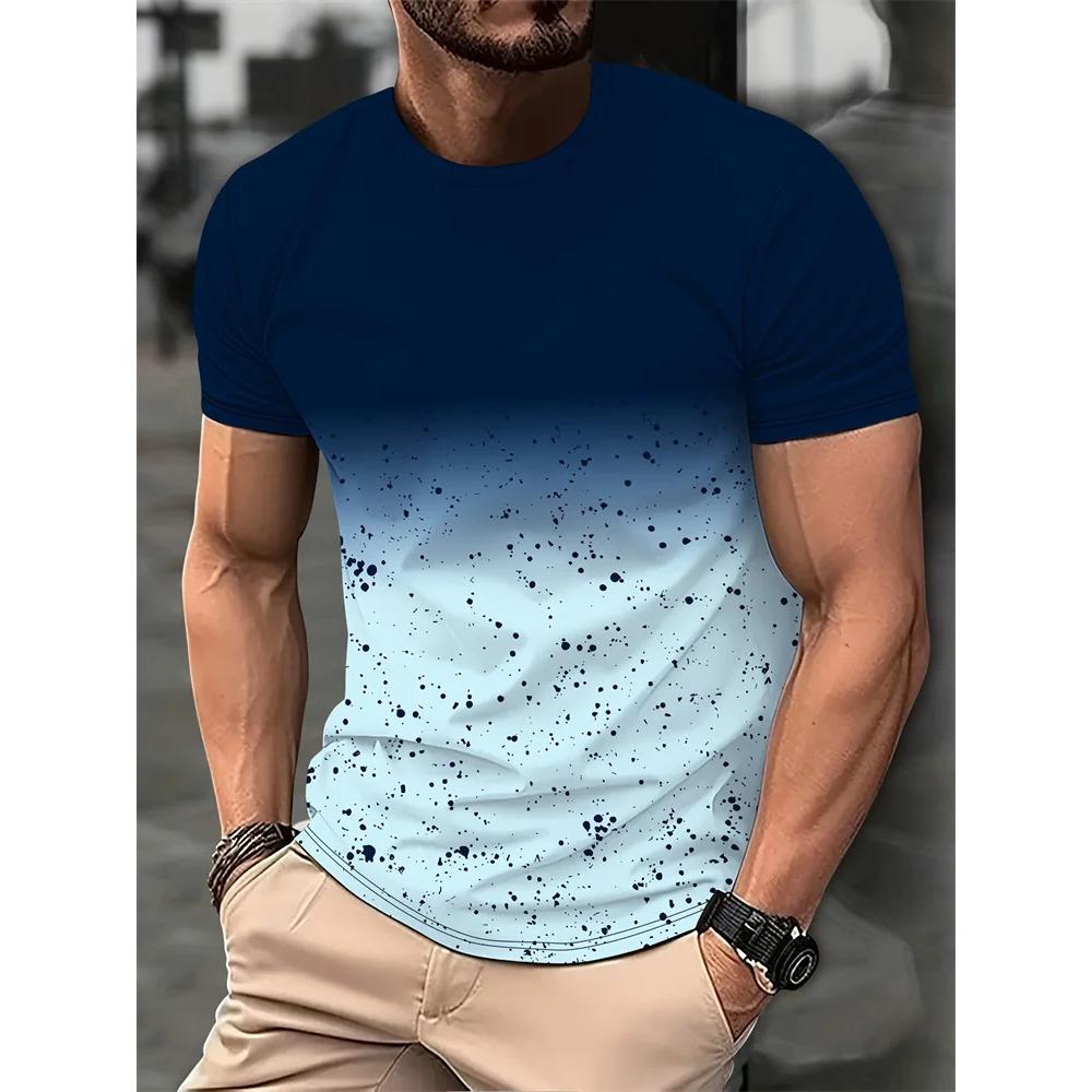 2025 Men's Casual T-shirt, Short Sleeved Top, Retro Style for Boys
