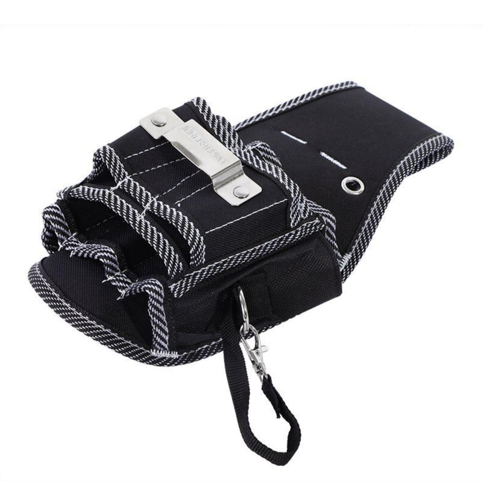 

Canvas Tool Roll Up Pouch 9 in 1 Multipurpose Tool Organizers Electrician Waist Pocket Pouch Bag for Convenient Storage