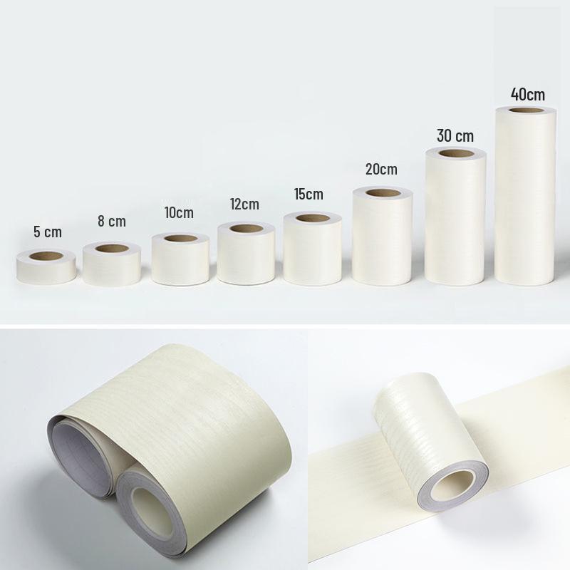 Wood Grain Self-Adhesive Veneer: 10m Decorative Strip for Covering Blemishes and Holes On Floors, Doors, and Furniture.