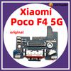 Original For xiaomi Poco F4 5G Dock Connector USB Charger Charging Port Flex Cable Board Replacement