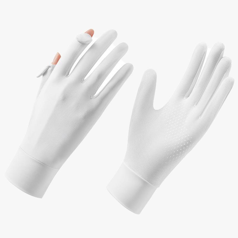 Sunscreen Gloves for Women with Ultraviolet Rays Summer Electric Car Anti Slip Thin Touch Screen Riding Sunscreen Gloves for Women