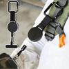 Alloy Retractable Key Reel Black Wire Rope Holder Portable Carabiner Clip  Outdoor Backpack Use