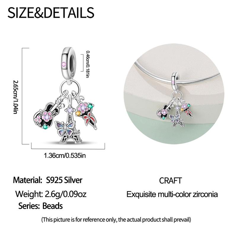 Original Copper Charms Butterfly Cactus Honeybee Flower Potted Plant Beads Pendants Fit Bracelets Diy Jewelry Gift