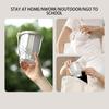 Behälter für Overnight Oats Snack-Organizer-Becher mit Deckeln und Löffeln Doppelschichtiger Lebensmittel-Organizer-Behälter mit Trocken- und Nassfach