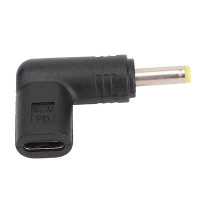Type C Female To DC 4.0x1.7mm Adapter Support 100W PD Fast Charge 90 Degree Angled USB C To DC