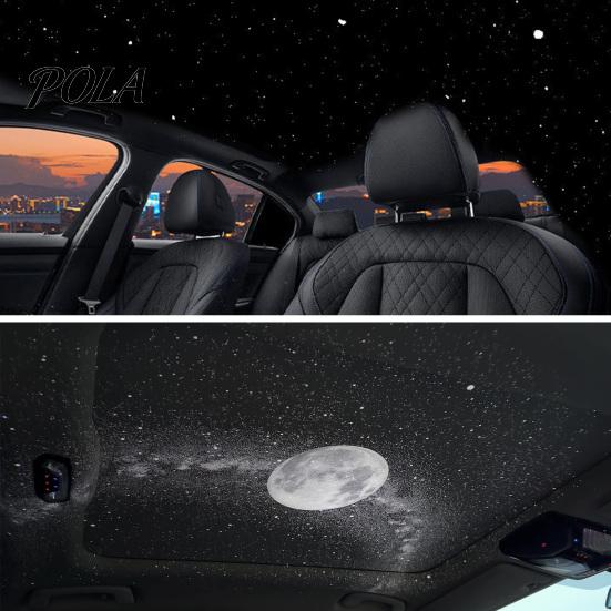 Adjustable Projection Lamp USB Star Projector Ambient Light with 360° Hose, LED Night Universal for Car Bedroom Office, Romantic Starry Sky