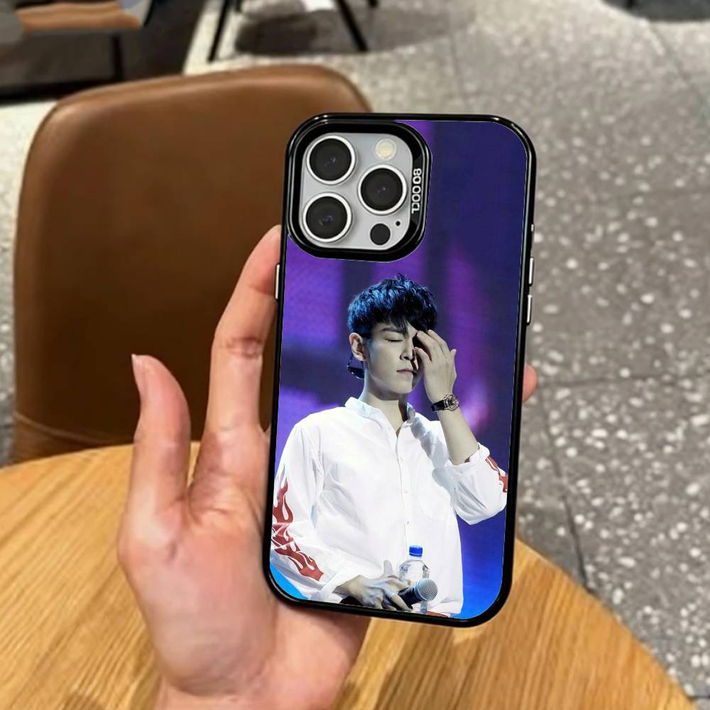 T.O.P C-Choi S-Seung H-Hyun Rapper Phone Case For iPhone17,16,15,14,13,12,11 Plus,Pro Max Colored Silver Plated Inside Cover
