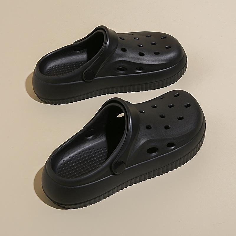 Slippers new summer outer wear thick-soled soft-soled heightening Mori flat-bottomed slippers