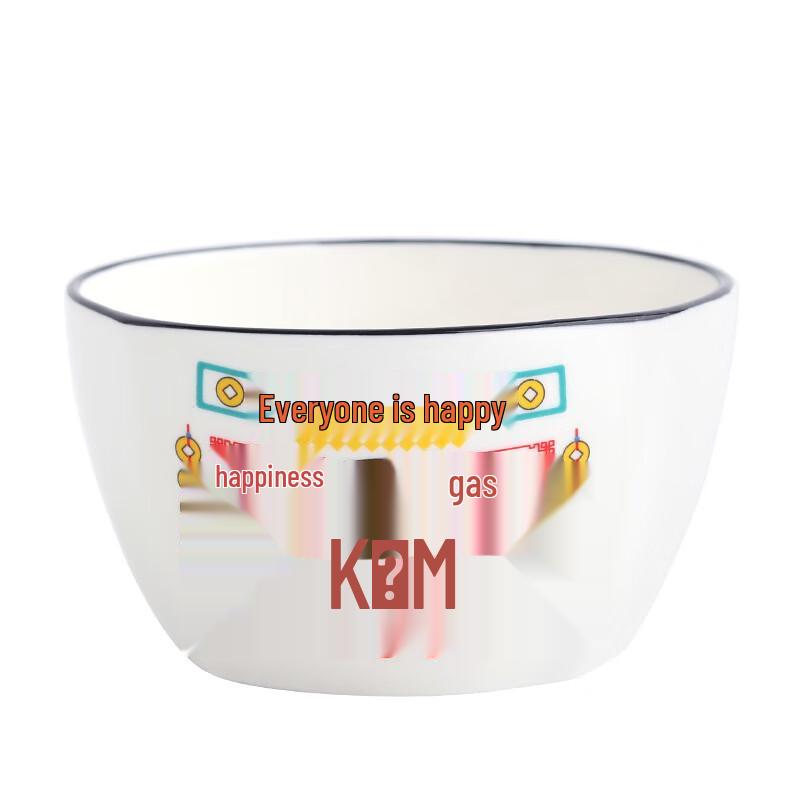 Peace and Joy Cartoon Ceramic Dinnerware Set