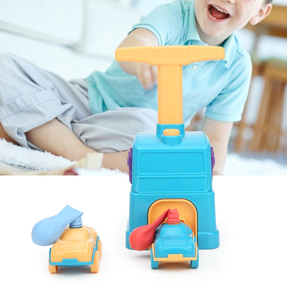 Inertial Power Balloon Car Educational Portable Lightweight Children Kid Toy GiftBlue
