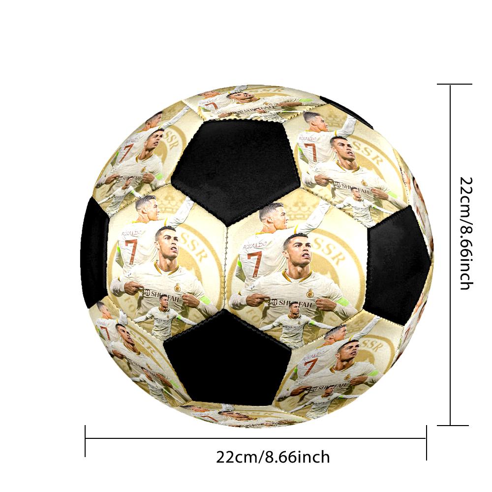 C Ronaldo Hallenfußball Bunt Maschinengenäht PVC Größe 5 Teamtraining Wettkampfbereit Langlebig Hoher Rückprall Coole Sportgeschenk