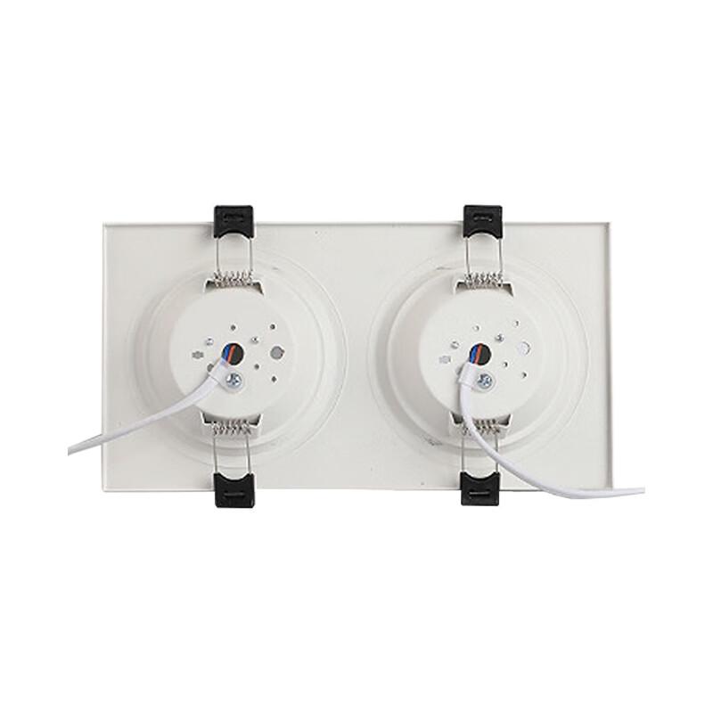 Lei Lei Zhi Guang LED Recessed Square Dual-Head Downlight