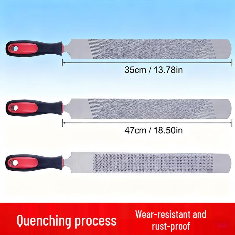 Durable Multi-Size Horse and Cow Hoof Trimming Rasp - Large Flat, Wear-Resistant Tool for Horse and Cow Hooves