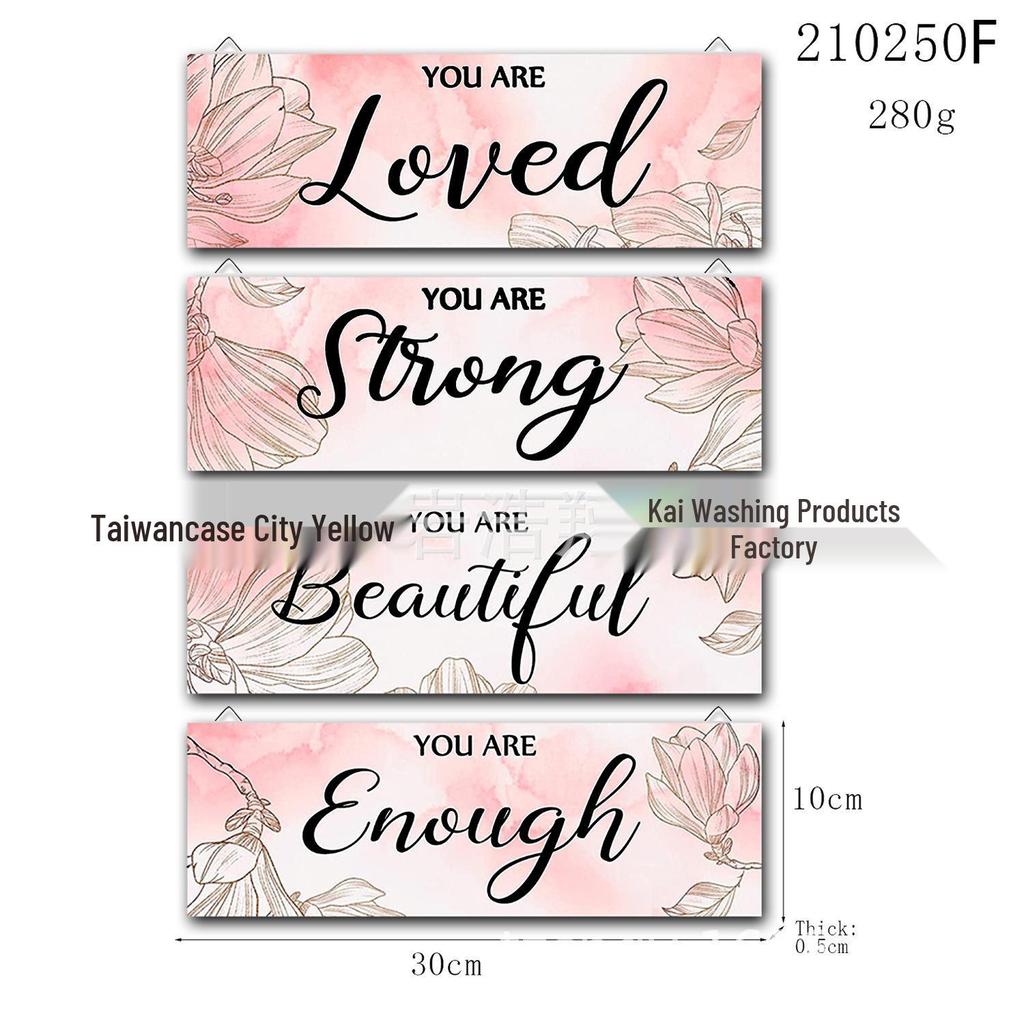 Hanging Valentine's Day Slogan Sign - Perfect for Home & Laundry Room Decor