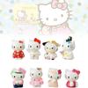 Adorable 8 Piece Hello Kitty Cartoon Figurine Collection Pvc Toy Set For Display