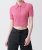 MUSINSA STANDARD WOMAN Women'S Boucle Knitted Polo Shirt [Pink]