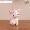 Flower Rhyme Deer Car Ornament - Creative Shaking Head Doll for Safe Car Decoration