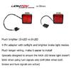 Smoked Lens 15-LED Tow Hitch Receiver Strobe Brake Light For Truck SUV 2" Hole