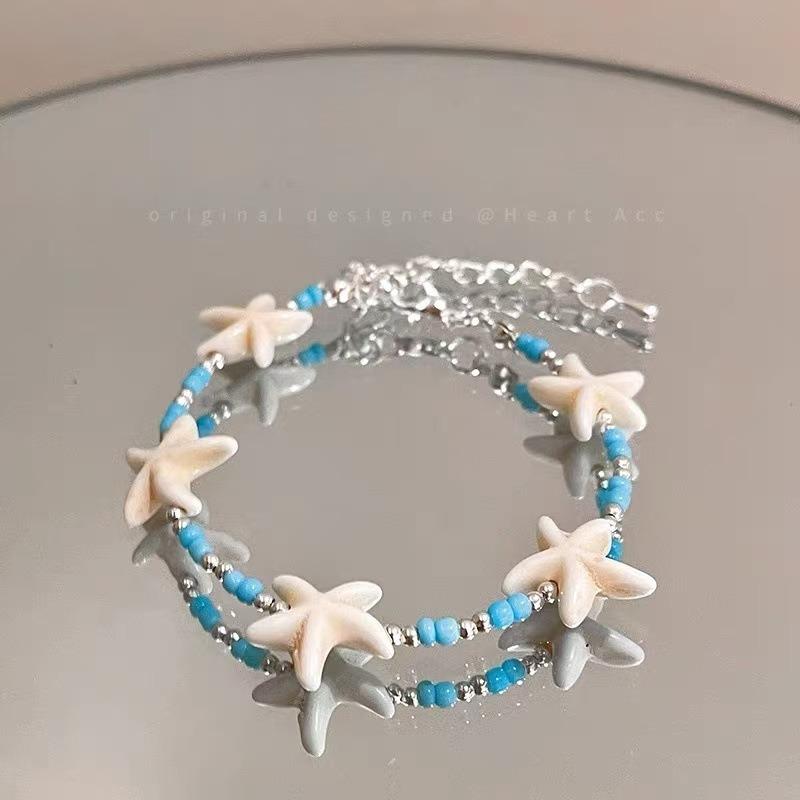Shell Star Beaded Bracelet - Unique Design, Simple and Fashionable, Individualistic, Versatile and Retro Handcrafted Bracelet