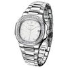 Rhinestone Bezel Automatic Mens Watches Luxury Men Fashion Clock Waterproof Stainless Steel Mechanical Wrist Watch