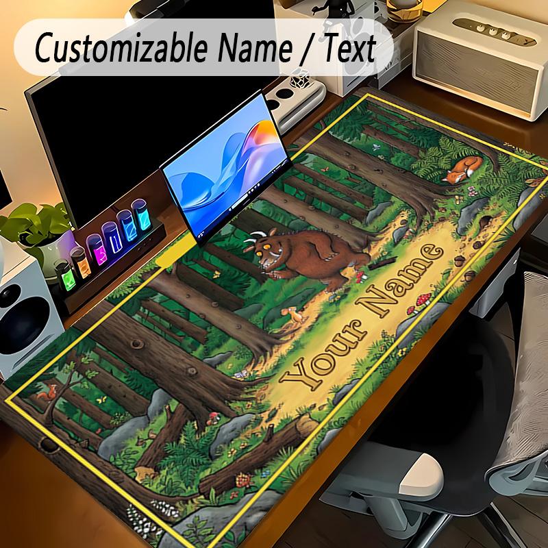 Large Mouse PadThe Gruffalo Custom Name Text Personalized Desk Mat Non Slip Gaming Pad