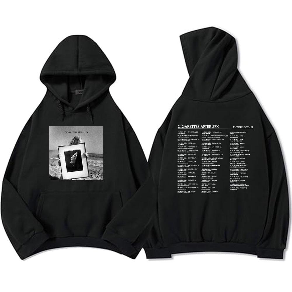 World Tour Cigarettes After Sex Hoodies Winter Men Women Heavy Mental Sweatshirts Long Sleeve Graphic Print Sudaderas