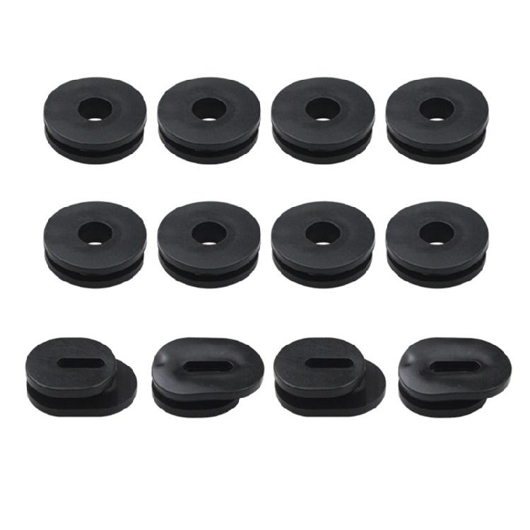 6Pcs/12pcs Gasket Motorcycle Fairing Side Cover Grommets for GS125 Replacement Side Panel Fairing Washer Spacer Black
