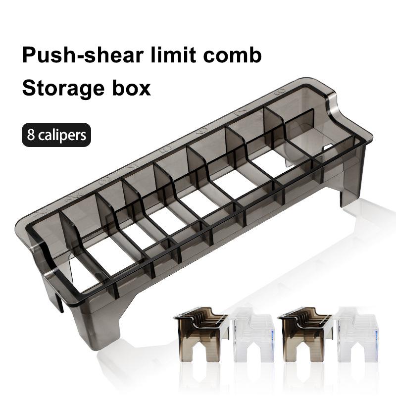 8/10 Grid Hair Clipper Storage Organizatier Box Limit Comb Hair Clipper Storage Hair Salon Tool Special Accessories