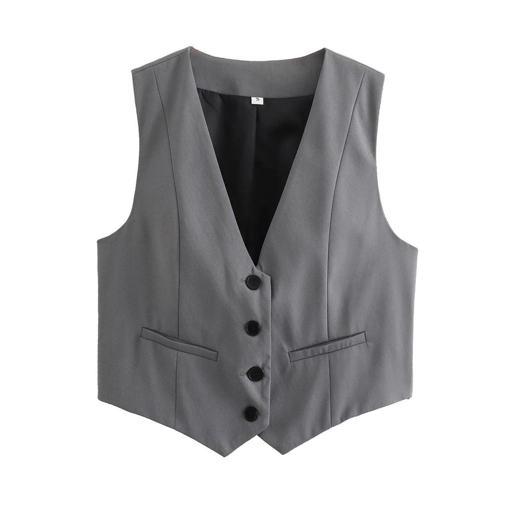 Y2K Versatile Summer Sleeveless Vest Women's Slim Fitting Vest Street Fashion