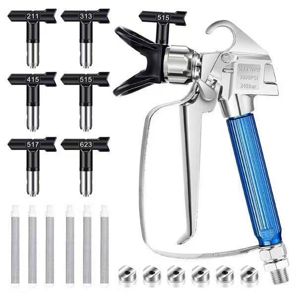 High-Pressure Airless Spray Gun Nozzle for Latex Paint & Putty
