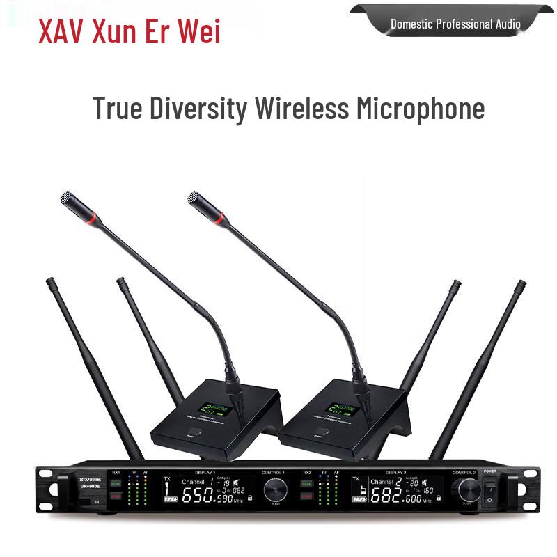 Xun Er Wei Professional True Diversity Wireless Microphone System (CN version)
