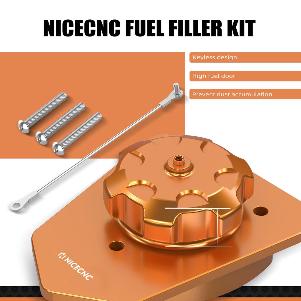 Motorcycle CNC Aluminum Oil Gas Tank Cap Fuel Filler Neck Cover for KTM 690 Enduro/R 690 SMC R 690 SMCR 2019 2020 2021 2022 2023