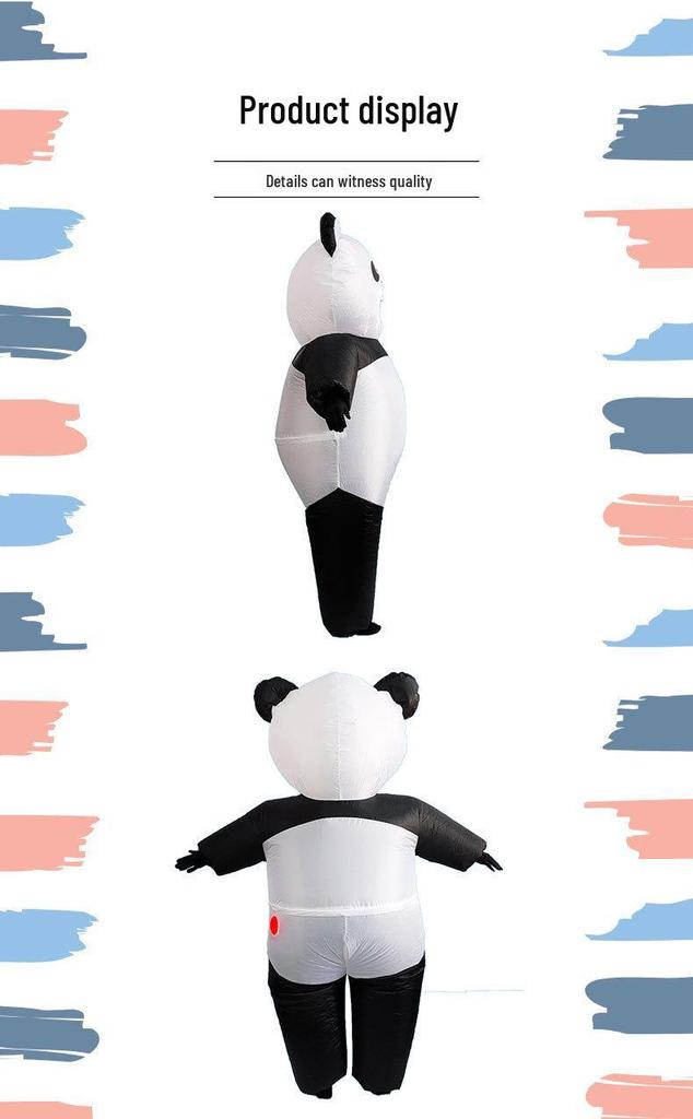 Bambola Gonfiabile Panda Cartone Animato Transfrontaliera Costume Cosplay per Feste