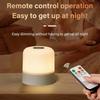 16 Color LED Table Lamp - Touch & Remote Control Dimmable Rechargeable Bedside Night Lamp for Room Decor