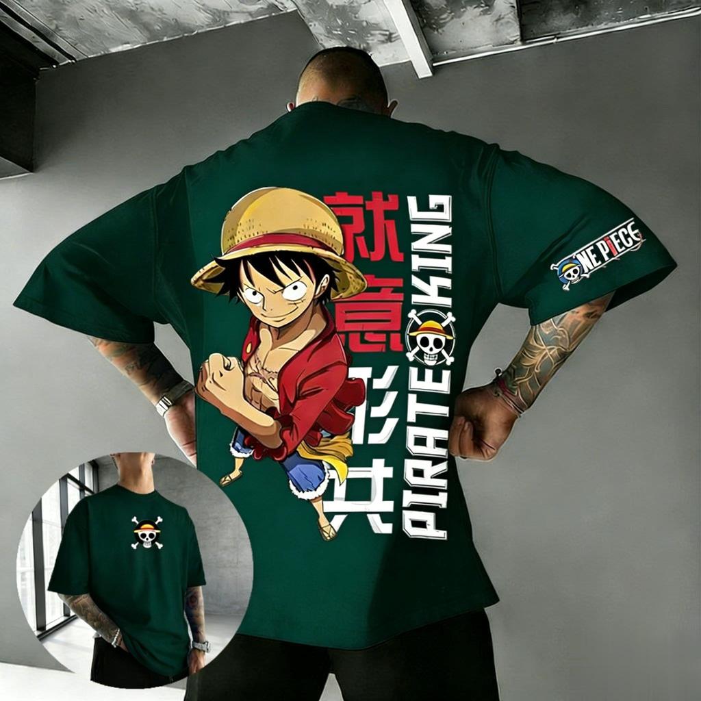 One Piece Anime Luffy T Shirt Men Women Cotton Short Sleeve Tee Pirate King Graphic Print Streetwear Casual Top 2026 Summer New