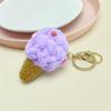 Cute Cartoon Ice Cream Keychain & Backpack Pendant - Fun Gift for Kids & Couples