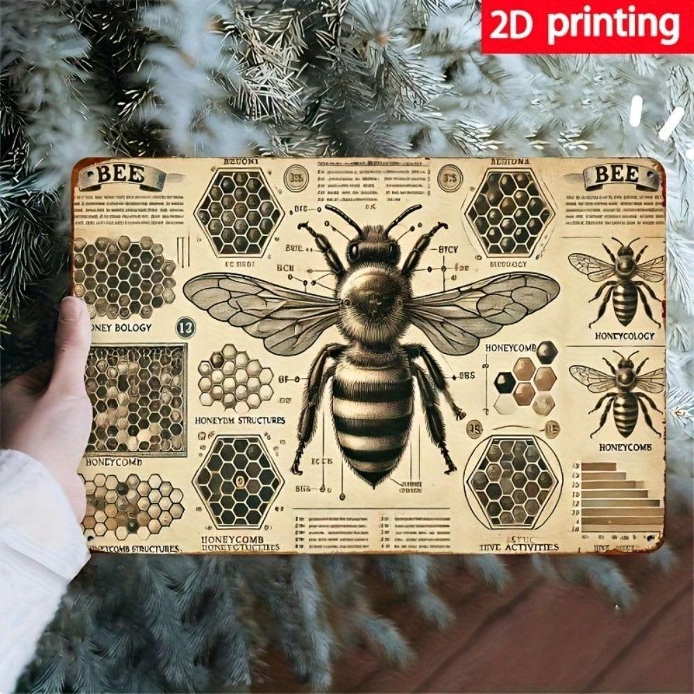 Vintage Metal Sign Board Retro Painting Art 20x30cm