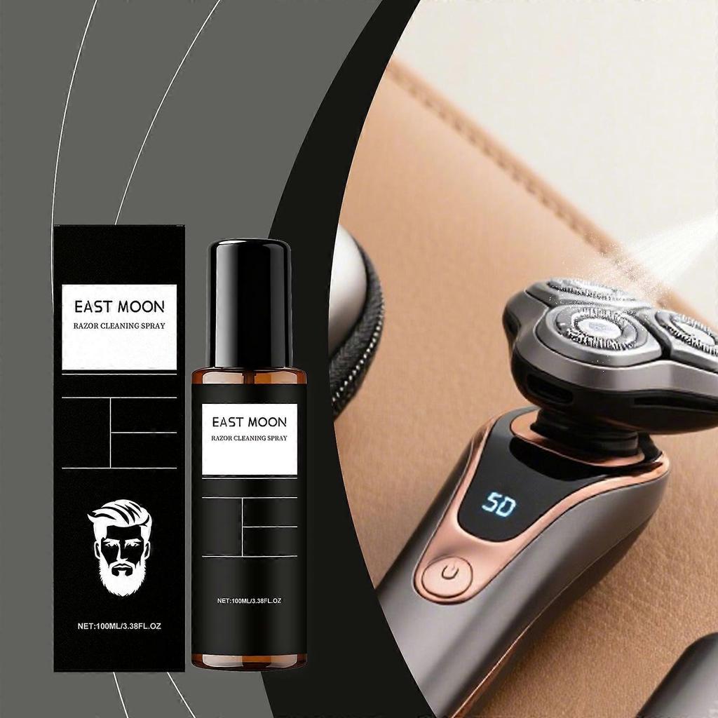 Mens Electric Razor Cleaner Spray Blade Decontaminant, Lubrication & Daily Maintenance (Travel Size)