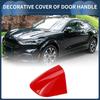 INFINAUTO Door Handle Front ABS for Ford Mustang Cover, Left, Red, 2015-2020 (1 Piece)