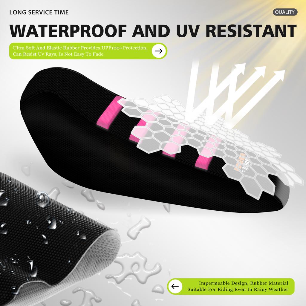 DSMTECH Universal Gripper Seat Cover Rubber Soft Stretchy Non-slip For Lightbee Light Bee X S Off-Road Electric Bike