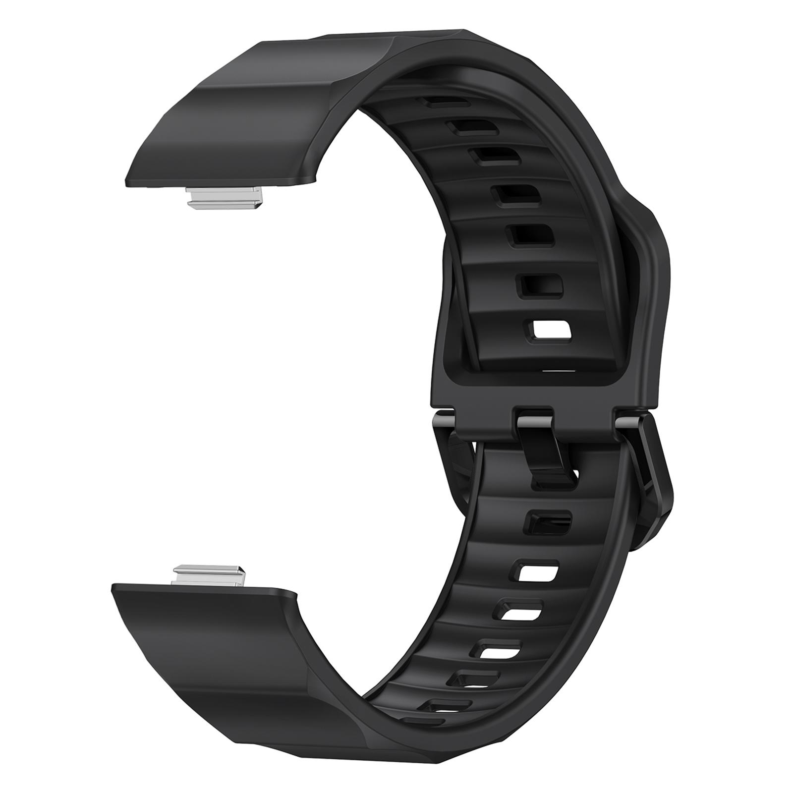 

Silicone Strap for Huawei Watch Fit 4 Pro/Fit 4/Fit 3 Wave Design Replacement Watch Band C